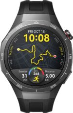 Huawei GT 5 PRO 46mm, 14 Days Battery, Built-in maps, Bluetooth,Pro-level sports Smartwatch  (Black Strap, 46.0)