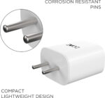 boAt 18W Power WCD QC3A Charger combo (Type C )  (White, Cable Included) - Image 2