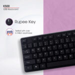 zebion K500 USB Keyboard Wired USB Standard Multi-device Keyboard Compatible with Desktop, Laptop, Mac Easy to Use,Plug and Play,Quick, Comfy Durable body  (Black) - Image 3