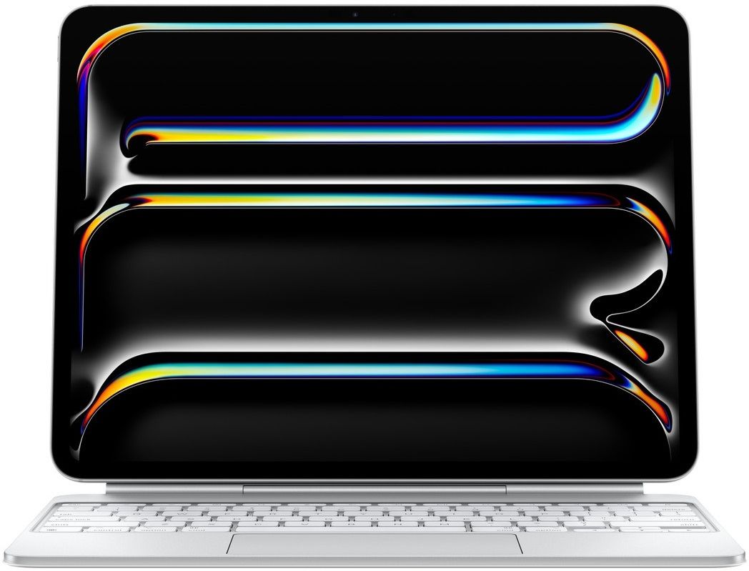 mwr43hn-a-apple-original-imahfa3gkrh3nzys.jpeg Apple Magic Keyboard for iPad Pro 13" (M4) MWR43HN/A Bluetooth Tablet Keyboard (White) - Image 1
