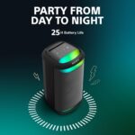 SONY SRS-XV500 Powerful bass,25Hrs Batt,Mega Bass,Lightning,Guitar & MIC,Portable Bluetooth Party Speaker  (Black, Stereo Channel) - Image 3