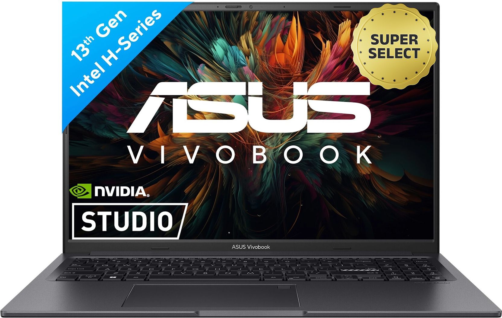 original-imahf69gqnh7usrg.jpeg ASUS Vivobook 16X (2025) with Office 2024 + M365 Basic* Intel Core i5 13th Gen 13420H - (16 GB/512 GB SSD/Windows 11 Home/4 GB Graphics/NVIDIA GeForce RTX 3050/144 Hz) K3605VC-RP412WS Gaming Laptop (16 inch, Indie Black, 1.80 Kg, With MS Office) - Image 1